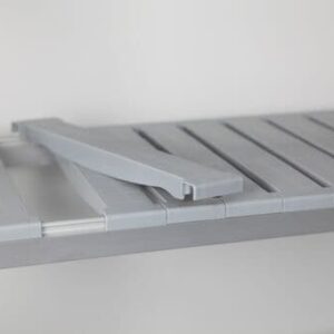 Durable 450mm plastic shelf insert, 75mm x 450mm, ideal for optimising Australian storage solutions. Mills shelving.