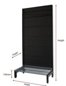White single-sided wire shelving gondola starter bay with base shelf, ideal for retail, 1800mm height.