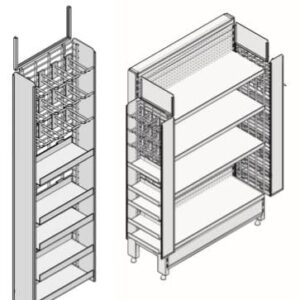 Side Wings Kit for shelving units available at Mills Shelving Australia. Optimised storage solution with easy installation.