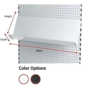 Heavy-duty steel speciality shelves for garage or warehouse storage, ideal for organising bulky equipment and materials.