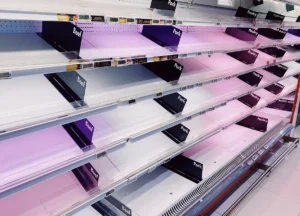 Double Sided Gondola Shelving