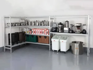 Double Sided Gondola Shelving