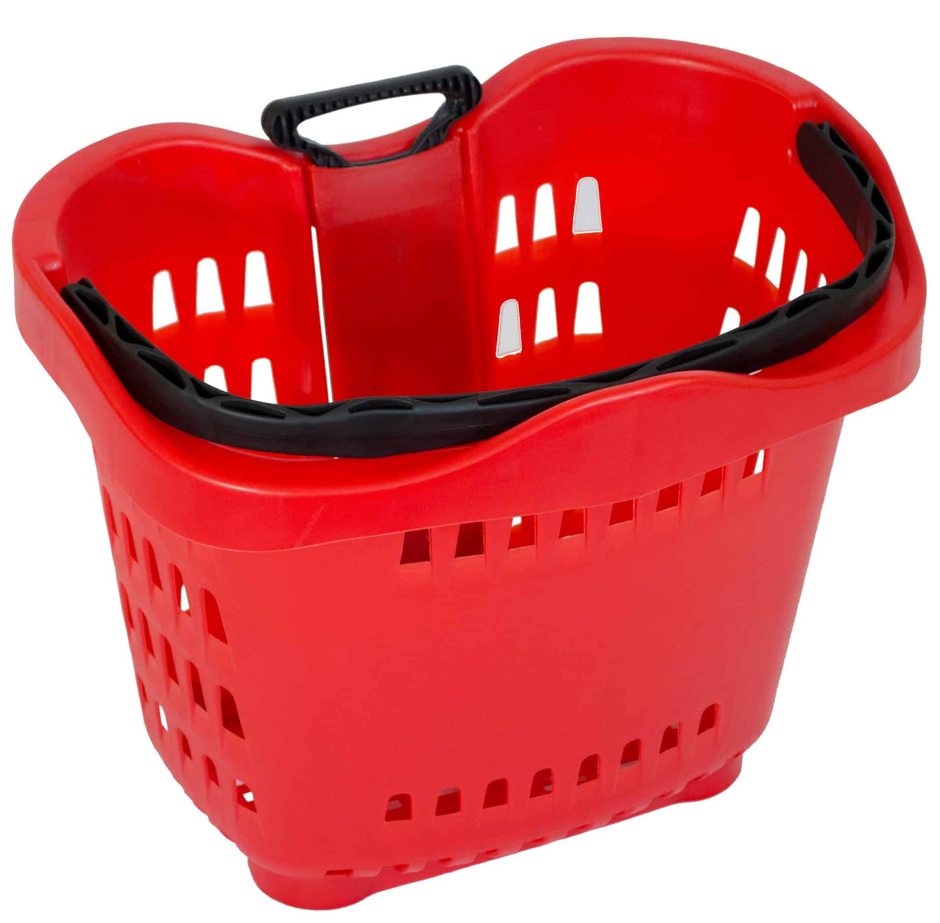 Red 43 Litre Roller Basket