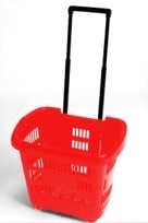 Wheelie Basket RED 30 Litre Capacity