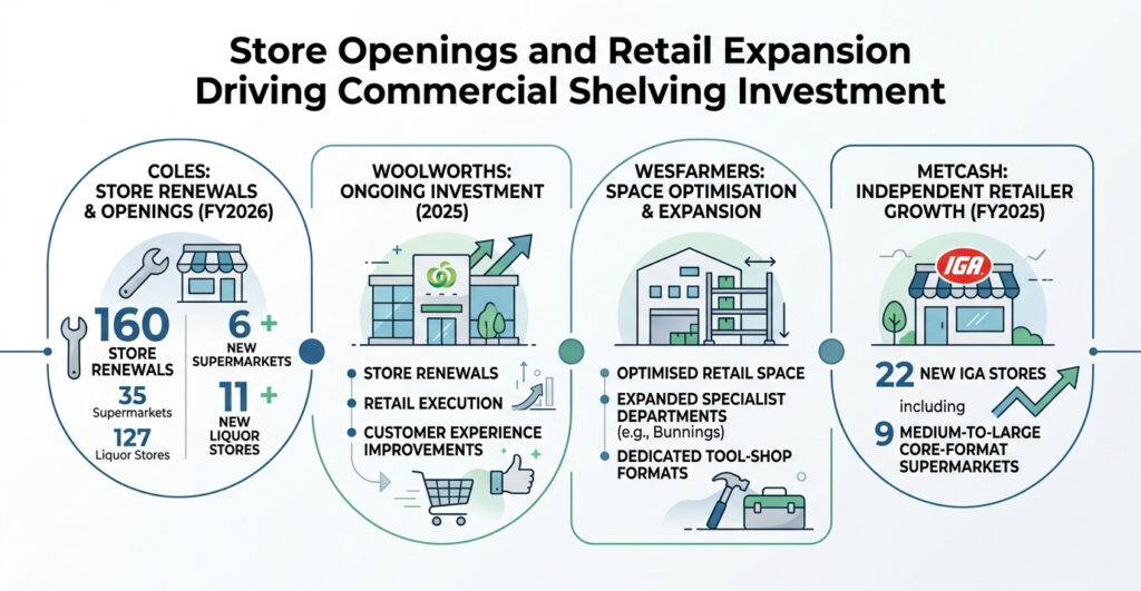 Store Openings and Retail Expansion Continue Driving Commercial Shelving Investment